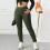 Women's Fleece-Lined Thermal Leggings Solid Color High 5