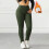 Women's Fleece-Lined Thermal Leggings Solid Color High 6
