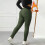 Women's Fleece-Lined Thermal Leggings Solid Color High 7