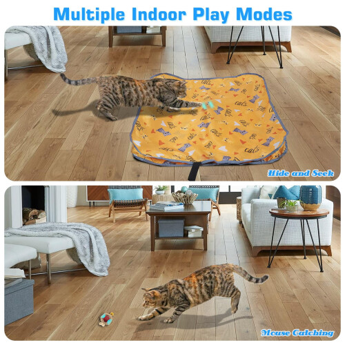 ZNZ Interactive Cat Toy with Mat Rechargeable 1