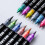 Metallic Acrylic Paint Markers Set 24 Colors Dual-Tip 2
