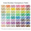 Metallic Acrylic Paint Markers Set 24 Colors Dual-Tip 8