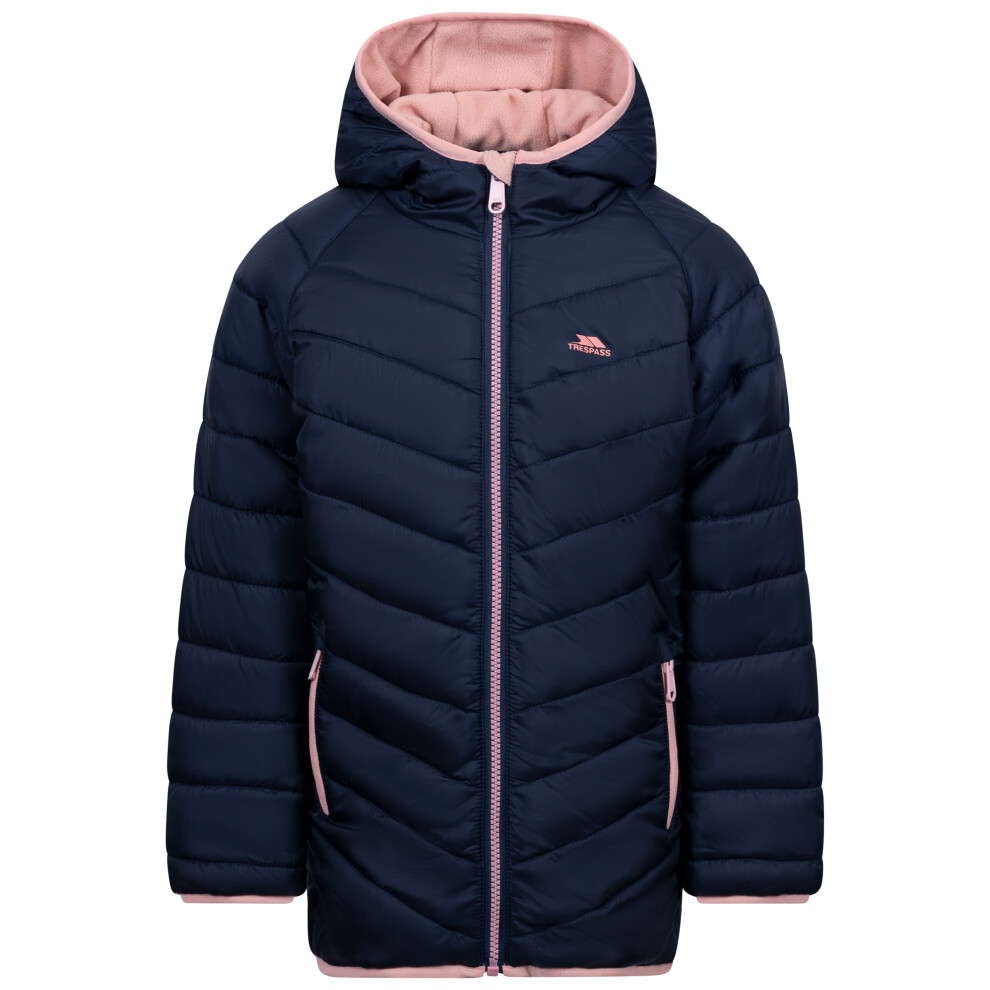 Trespass Girls Quilted Casual Jacket Valard Blue 7/8 - Image 2