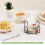 Round Woven Drink Coasters with Holder 6-Pc 6