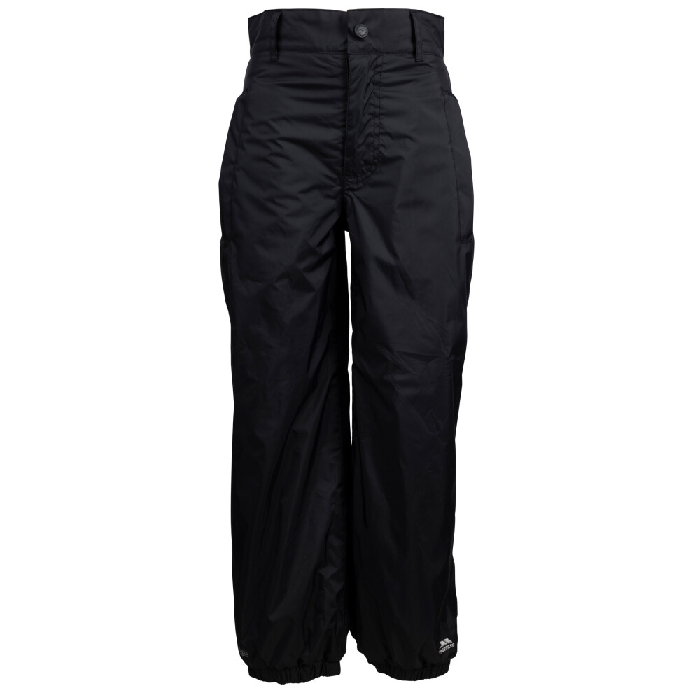 Trespass Kids Fleece Lined Walking Trousers Tensive Black 11/12 - Image 2