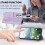 Leather Flip Wallet Case for Samsung Galaxy A73 5G Purple 4
