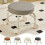 Rolling Stool Ergonomic Cushion Seat 360 Swivel Wheels 6