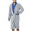 Women's Solid Color Velvet Bathrobe Gray One Size 4