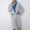 Women's Solid Color Velvet Bathrobe Gray One Size 6