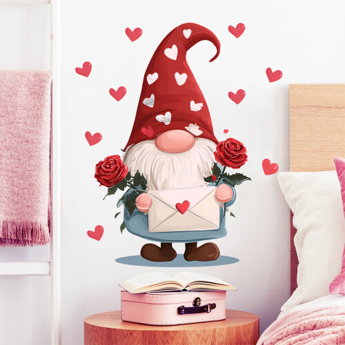 Valentine's Day Dwarf Static Cling Window Sticker, 2