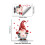 Valentine's Day Dwarf Static Cling Window Sticker, 6