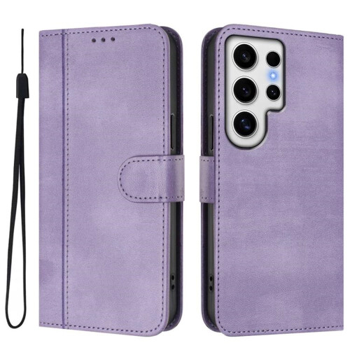 Purple Flip Leather Wallet Case for Samsung Galaxy S24 1