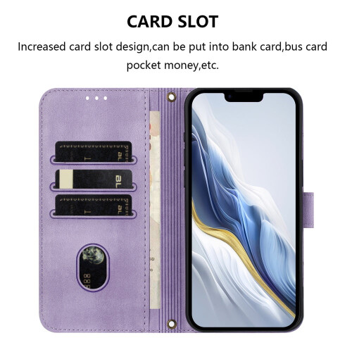 Purple Flip Leather Wallet Case for Samsung Galaxy S24 2