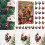 Rooster Ornament Advent Calendar 24pcs Santa Hat Scarf 4