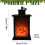 LED Christmas Ornament Flame Lamp USB Powered 3