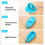 Dog Toy Suction Cup Tug Blue Durable Bite-Resistant 5