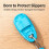 Dog Toy Suction Cup Tug Blue Durable Bite-Resistant 6