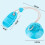 Dog Toy Suction Cup Tug Blue Durable Bite-Resistant 7