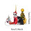 Acrylic 2D Cat Ornament with Red Hat 3.14 inch 3