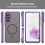 Magnetic Case for Samsung Galaxy A36 5G Purple Translucent 2