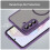 Magnetic Case for Samsung Galaxy A36 5G Purple Translucent 6