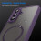 Magnetic Case for Samsung Galaxy A36 5G Purple Translucent 7