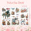 Rub-on Transfer Decals Musical Instruments Flowers 2