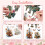 Rub-on Transfer Decals Musical Instruments Flowers 3
