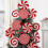 Candy Christmas Ornaments Set Red and White 4 pcs 2