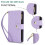 Purple RFID-blocking flip wallet case for Samsung Galaxy 2