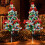 Solar Christmas Tree Lights 2-Pack Outdoor Waterproof LED 3