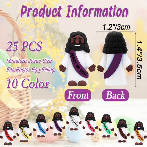 Mini Jesus Figurines Religious Theme 25 Pcs 1