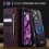 CaseMe iPhone 15 Pro Max Wallet Case Purple MagSafe RFID 7