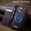 CaseMe iPhone 15 Pro Max Wallet Case Purple MagSafe RFID 8