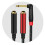 Gold Plated Stereo Y Splitter Cable 6.35mm Right-Angled 1/4 5