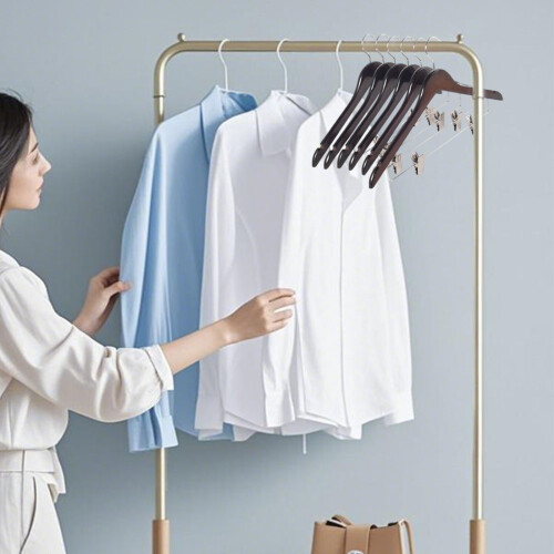 Maple Wood Clothing Hangers Heavy Duty 10 Pack 2