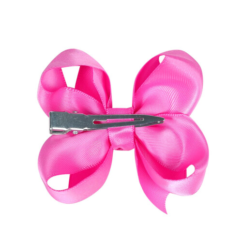 Satin Bow for Girls 3 Inch White 2 Pcs 2