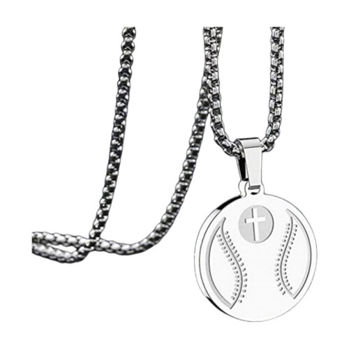 Athlete Necklace with Philippians 4:13 Quote for Men 1