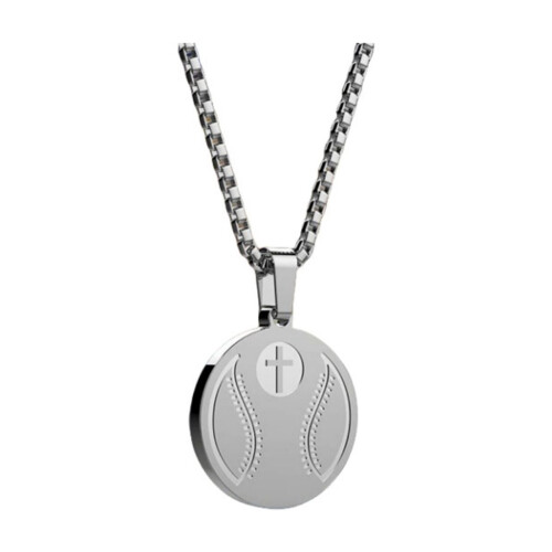 Athlete Necklace with Philippians 4:13 Quote for Men 2