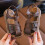 Children's Sandals Open Toe Breathable Rubber Sole Brown 3