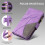 iPhone 14 Wallet Case Purple PU Leather with 9-Card Holder 6