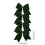 Christmas Bows for Tree Wreath 4-Pack White Green Brown 3
