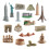 Historical Landmarks Building Kit Mini Figurines 17 pcs 3