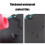 A4 Expanding File Folder Black 5-Pocket Plastic Organizer 4
