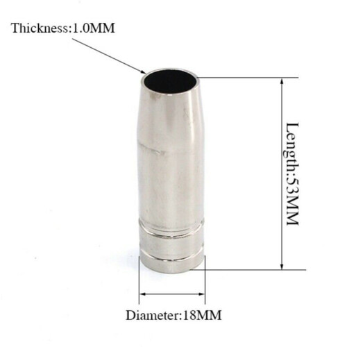 Binzel 15AK MIG Welding Nozzles and Contact Tips 3 pcs 1