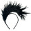 Hairband Vintage Feather Design Black 2