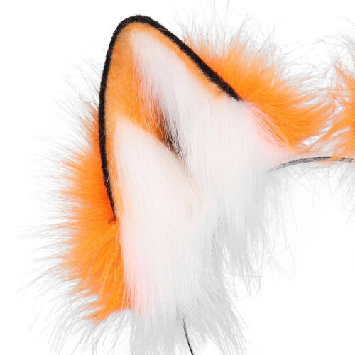 Fox Faux Fur Ears Headband 1 Piece 2