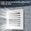 Air Outlet Vent Louver Cover Square Soffit Dryer Vent 6