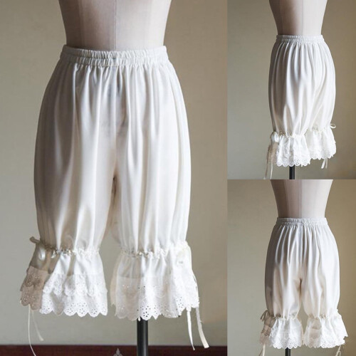 Women Vintage Bloomers Elastic Bubble Shorts 2