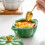 Oven Safe Ceramic Pumpkin Bowls 15 oz with Lids and Handles 4
